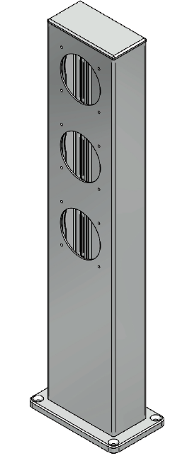 Power column ES 100, anodised aluminium