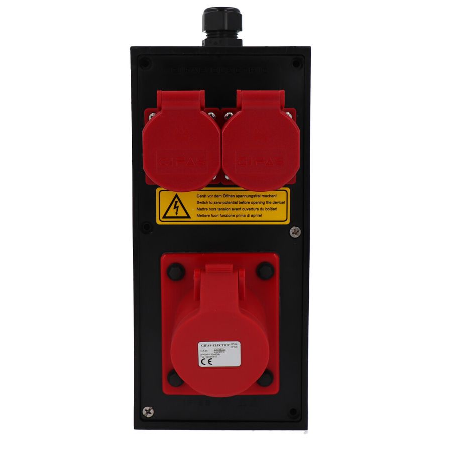 Small hard rubber distributor box type 2612, black