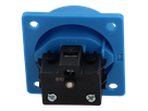 Presa da incasso tipo 13 IP20 blu senza coperchio