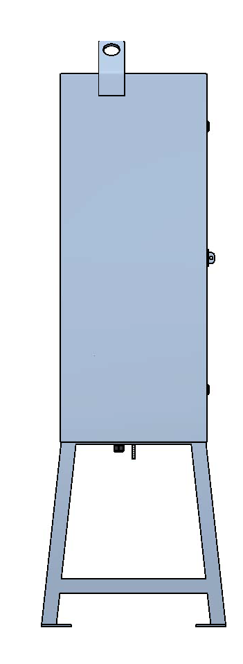 Armoire de chantier 100A, acier inox V2A