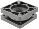 Packing set for cable gland polyamide black, clamping range 46-56mm, fixing accessories included
