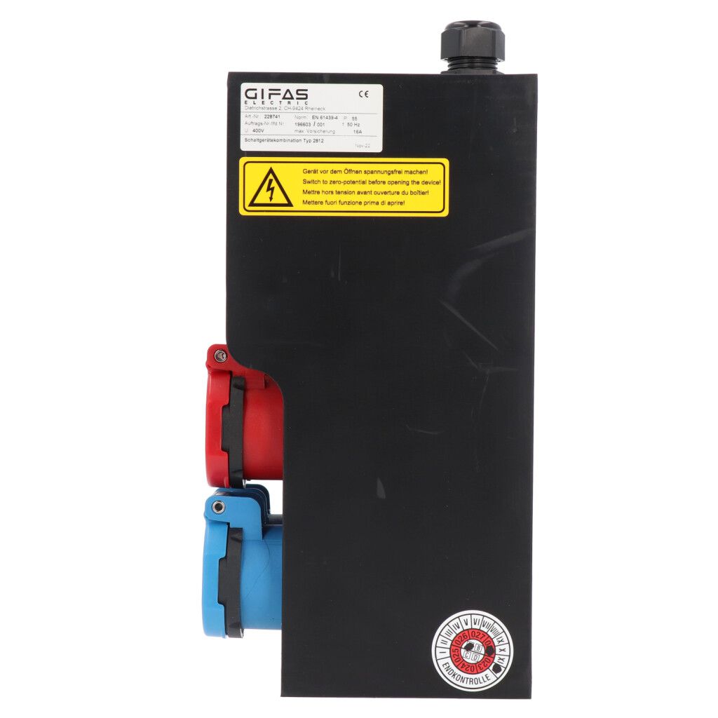 Small hard rubber distributor box type 2812, black