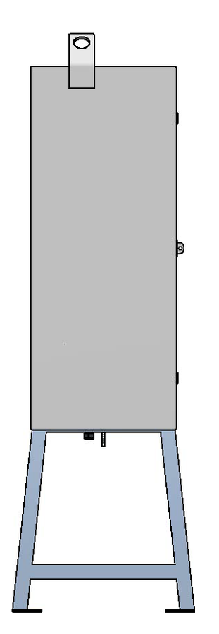 Baustromverteiler 100A, Stahlblech