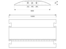 Cable crossover STANDARD, 3 channel