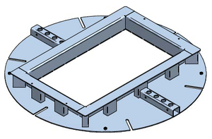 Campetto 4 V2A 7800/2 750x880x650 B125 Klappe, Gifasschloss
