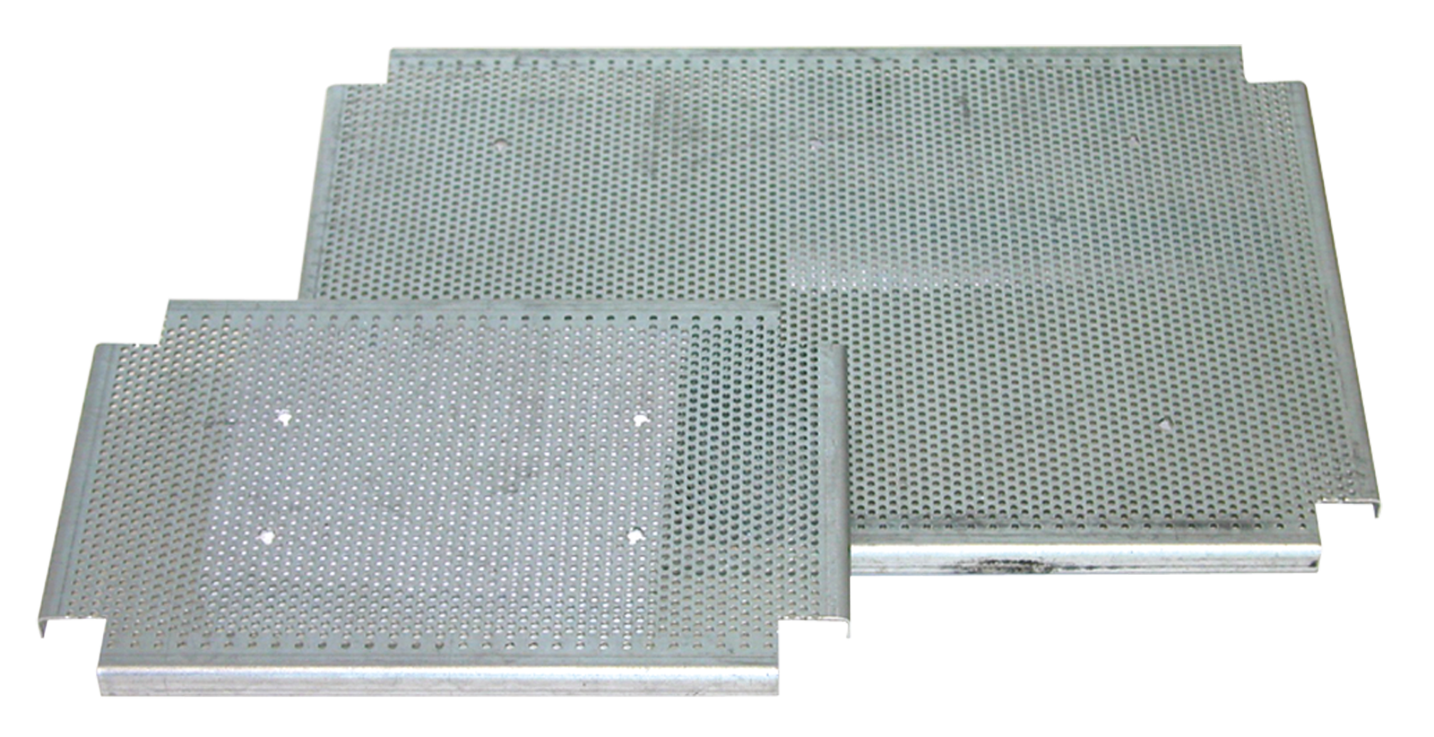 Mounting plate, perforated, galvanized