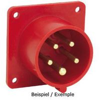 Plastic built-in plug CEE 32A/500V, 3P+PE/7h, IP44