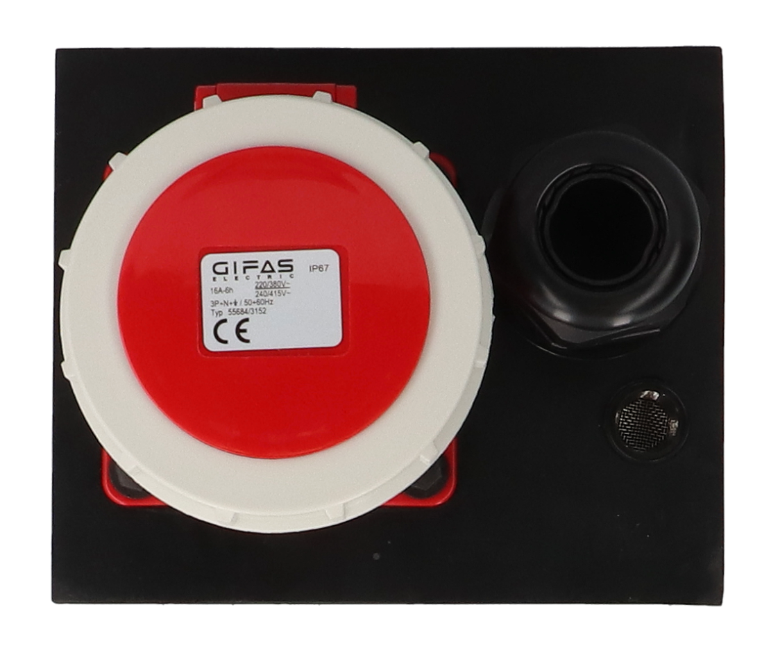 Hartgummiverteiler Typ 4512, schwarz