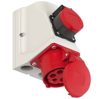Presa da parete in combinazione CEE16/5+T25