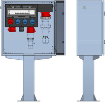 AP-Stromverteilung V2A-Standrohr,