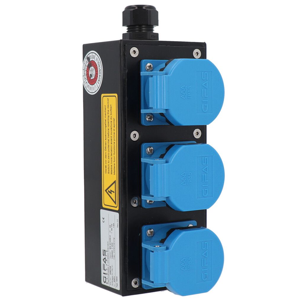 Small hard rubber distributor box type 1600, black