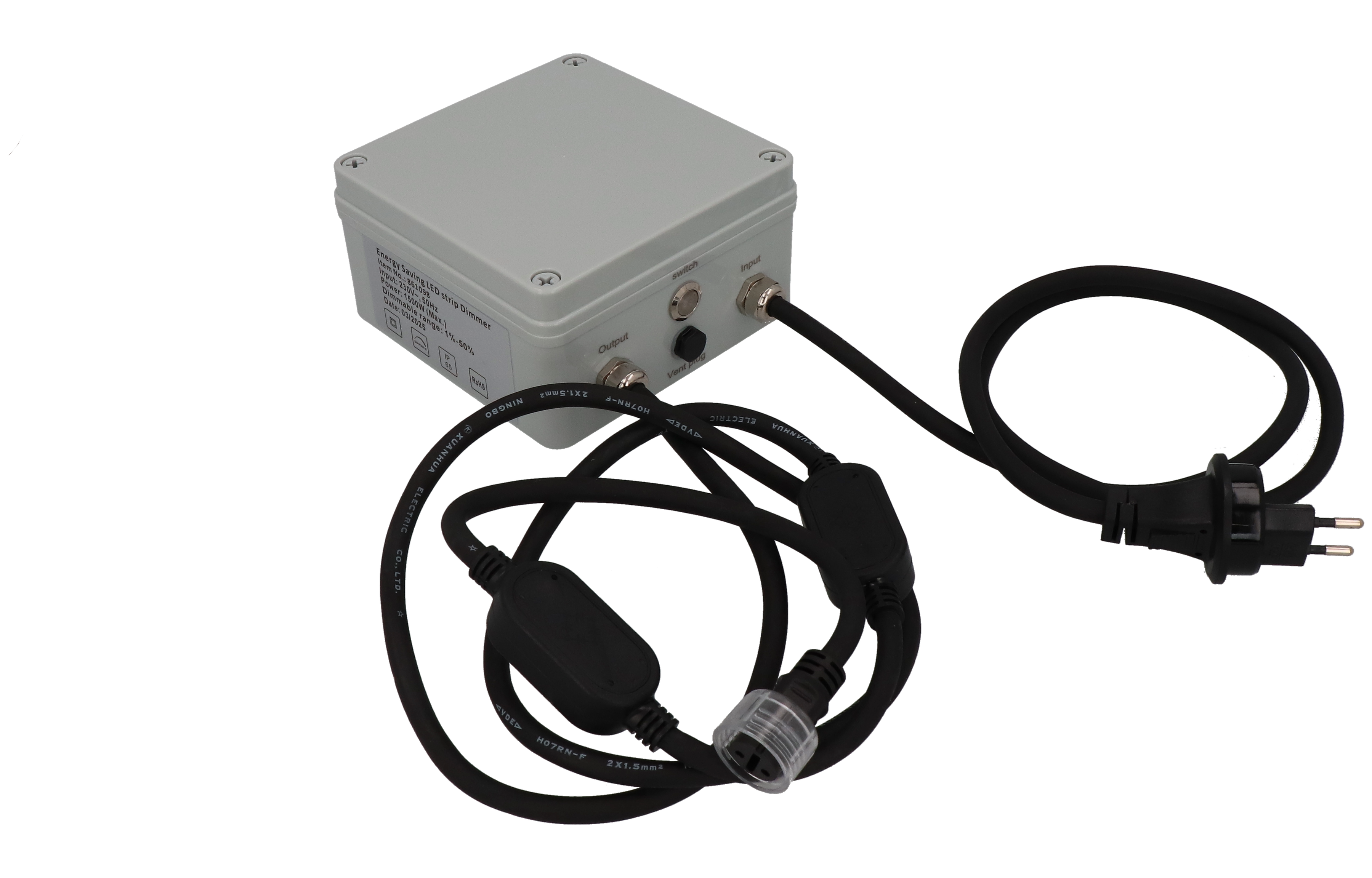 Variateur avec fiche type 11 pour FlexLED, max. 100m FlexLED