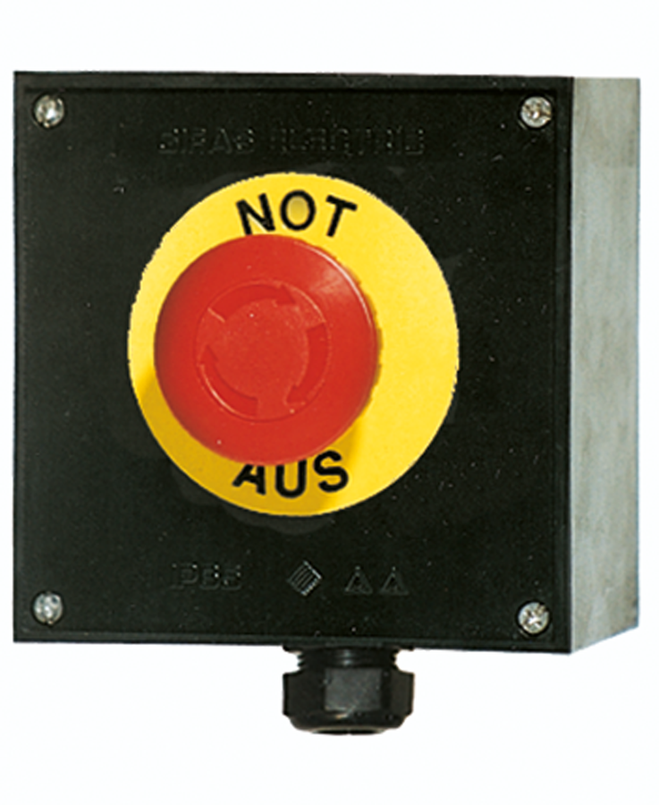 Emergency stop switch pull-release