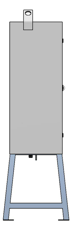 Baustromverteiler 100A, Stahlblech