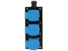 Small hard rubber distributor box type 1600, black