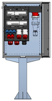 Surface mounted distributor cabinet sheet steel,