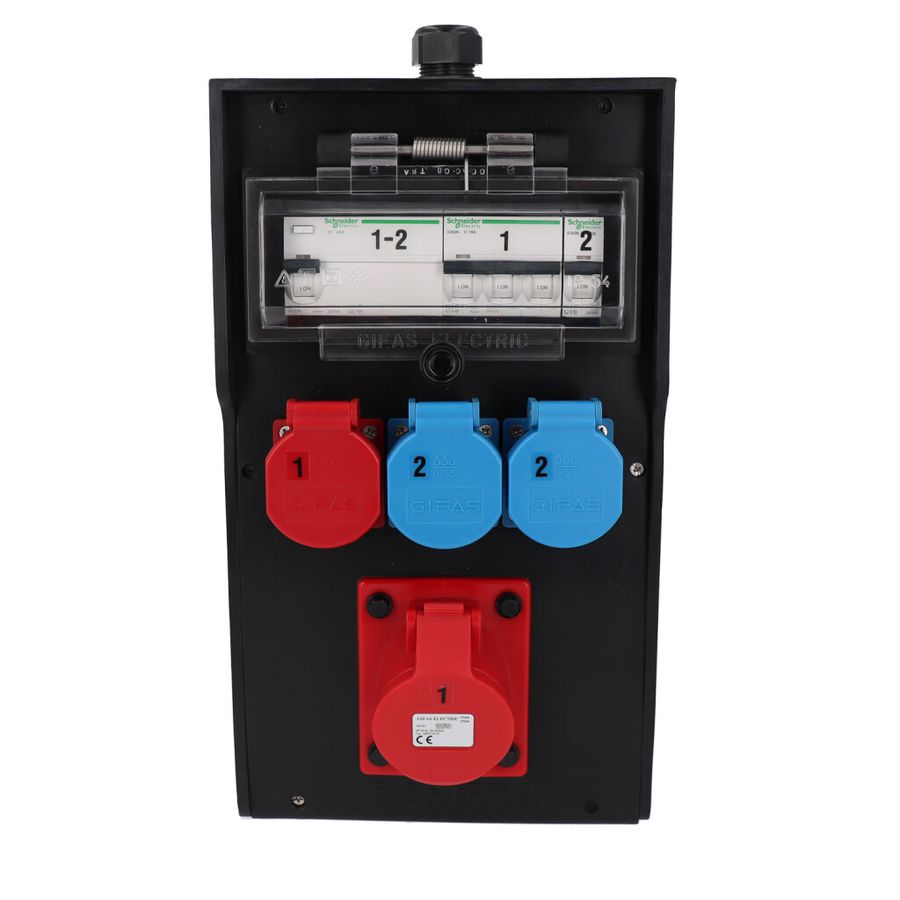 Quadro elettrico in gomma dura tipo 7300, nero