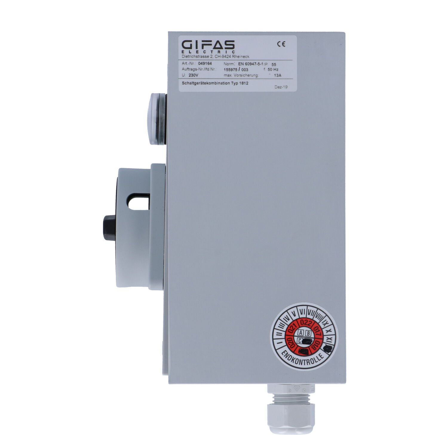 Indirect safety switch type 1812