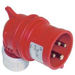 Right-angle plug CEE