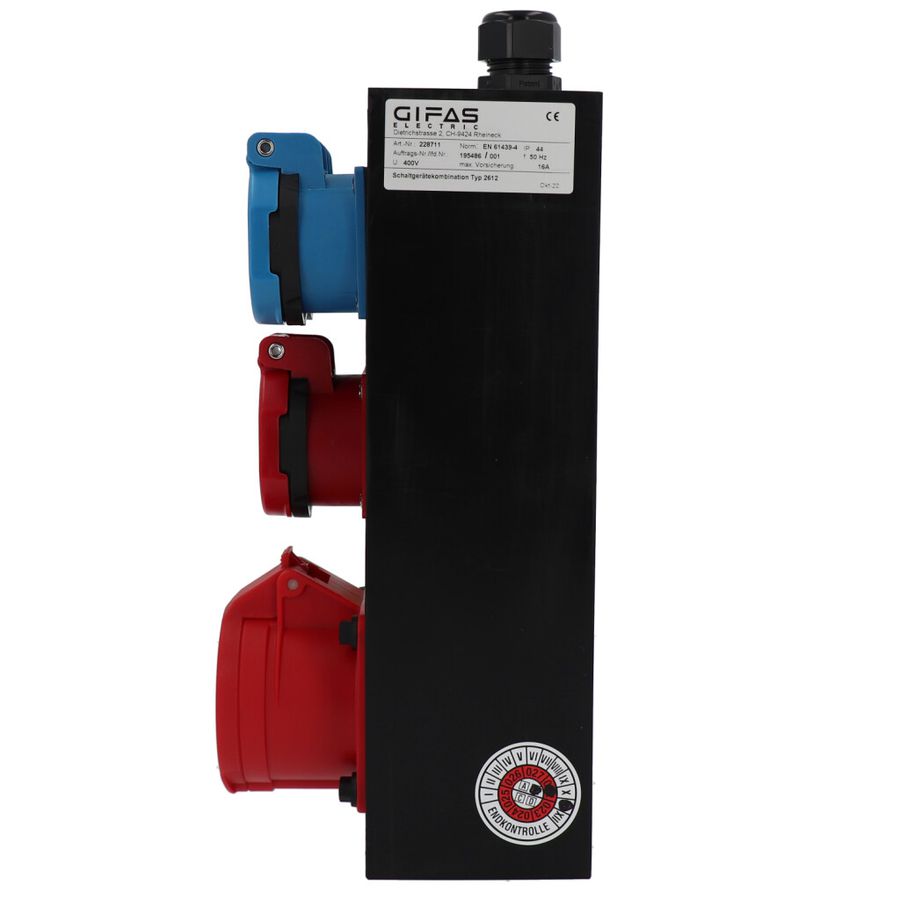 Small hard rubber distributor box type 2612, black