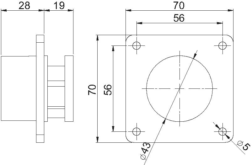 Fiche d'appareils à encastrer CEE IP44