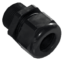 Cable gland M25x1.5, black, polyamide,