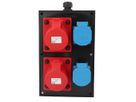 Small hard rubber distributor box type 2516, black