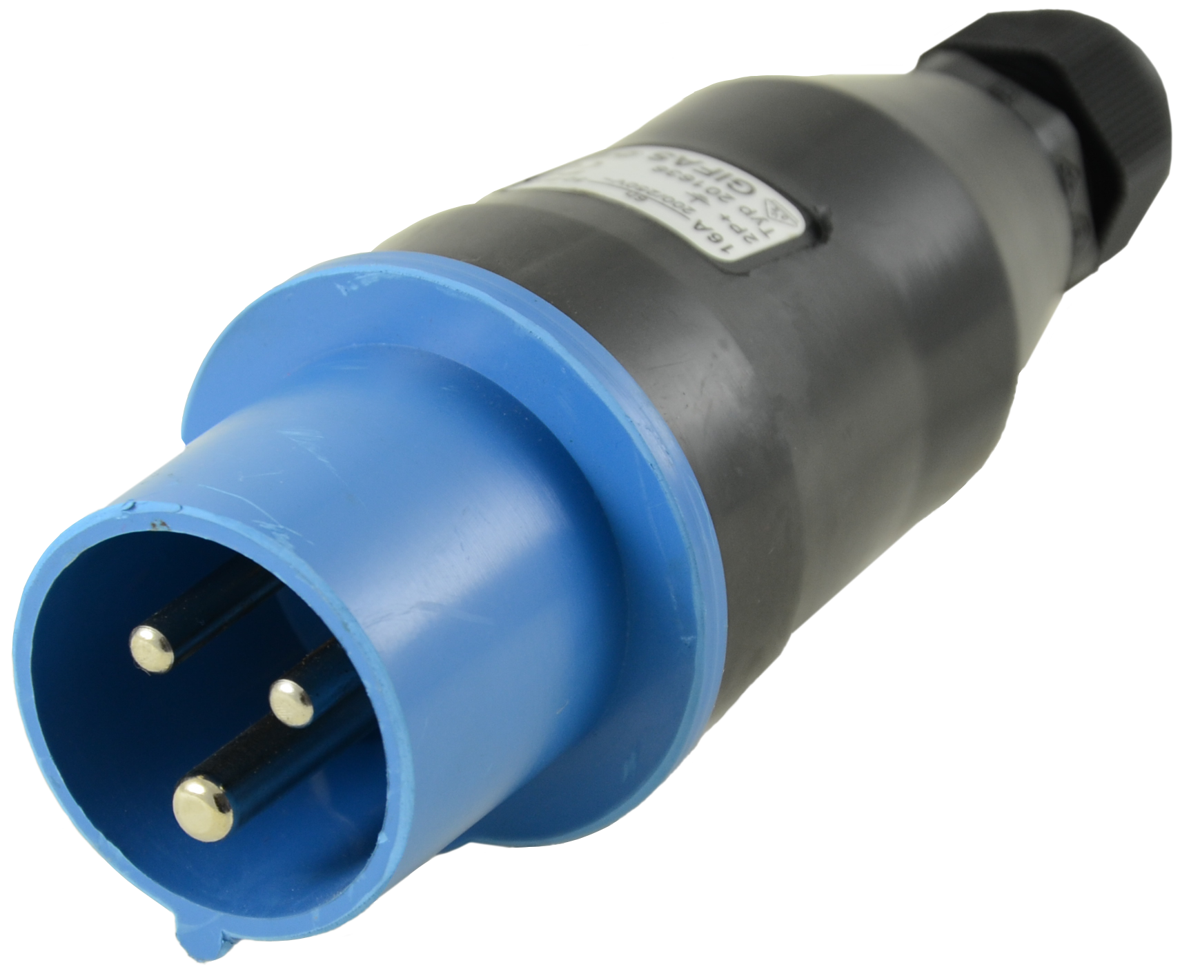 Solid rubber plug CEE 16A/230V,