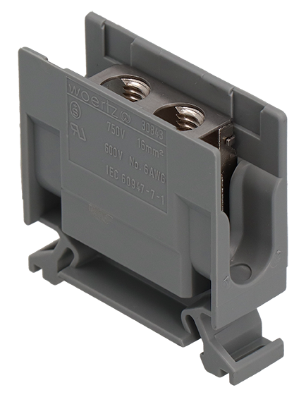 Abzweigklemme 16 mm² grau Woertz