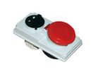 Safety socket with master switch CEE IP44/IP54