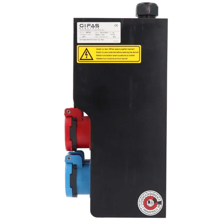 Hard rubber distributor box type 7200, black