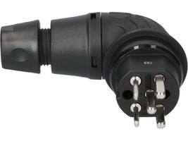Right-angle plug type 25 IP55230-400V/10A/3P+N+PE black