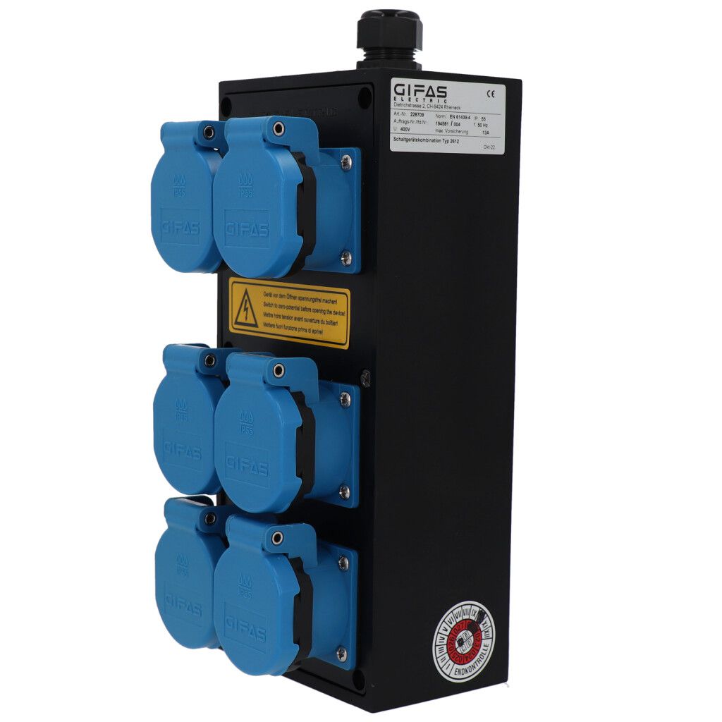 Small hard rubber distributor box type 2612, black