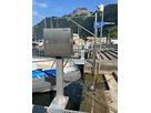 Stainless steel control cabinet from GIFAS in Brunnen harbor - reliable power distribution for boats and harbor facilities