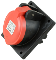 Solid rubber built-in socket CEE