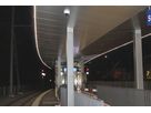 Lighting at the station with LaneLED light strip for safe illumination of the platform at night