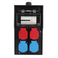 Hard rubber distributor box type 7200, black