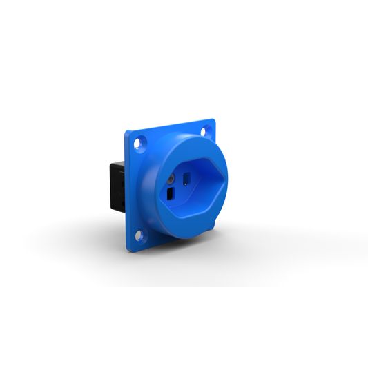 Prise à encastrer type 23 IP20 bleue sans couvercle