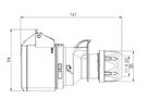Kupplung Kunststoff CEE IP44/IP54