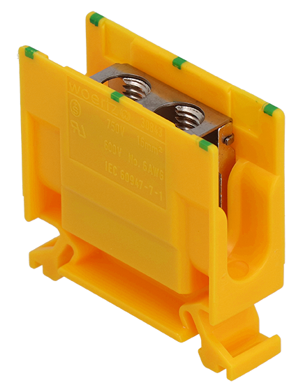 Abzweigklemme 16 mm² gelb/grün Woertz