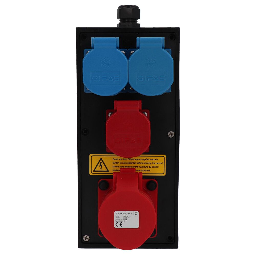 Small hard rubber distributor box type 2612, black