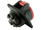 Solid rubber built-in socket CEE