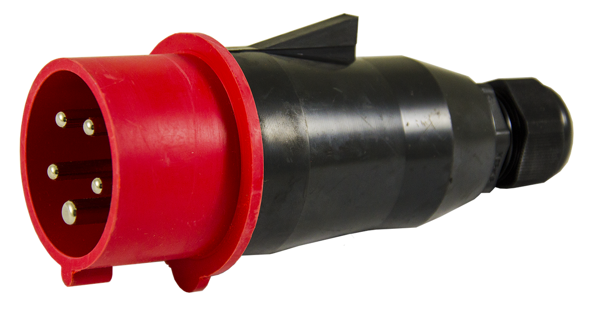 Solid rubber plug CEE 16A/400V,