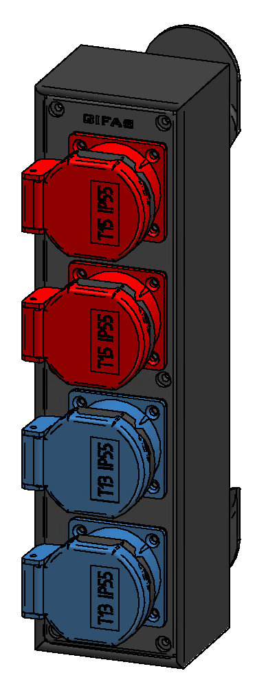 Petit boîtier mobile type 1400 en butyl-caoutchouc