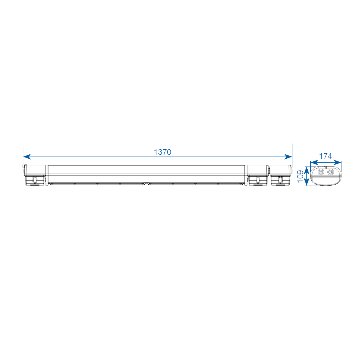 SPARTAN Linear luminary Ex 160LED, 56W,