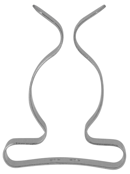 Clip di fissaggio, metallo nicchellato