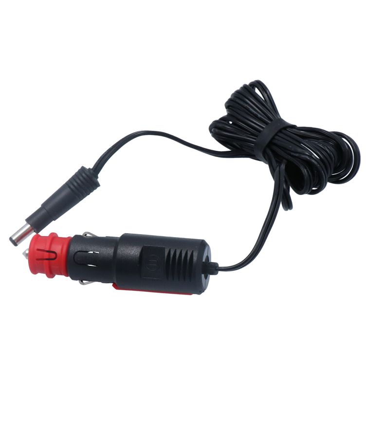 Charger connection cable with cigarette plug