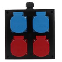 Small hard rubber distributor box type 1616, black