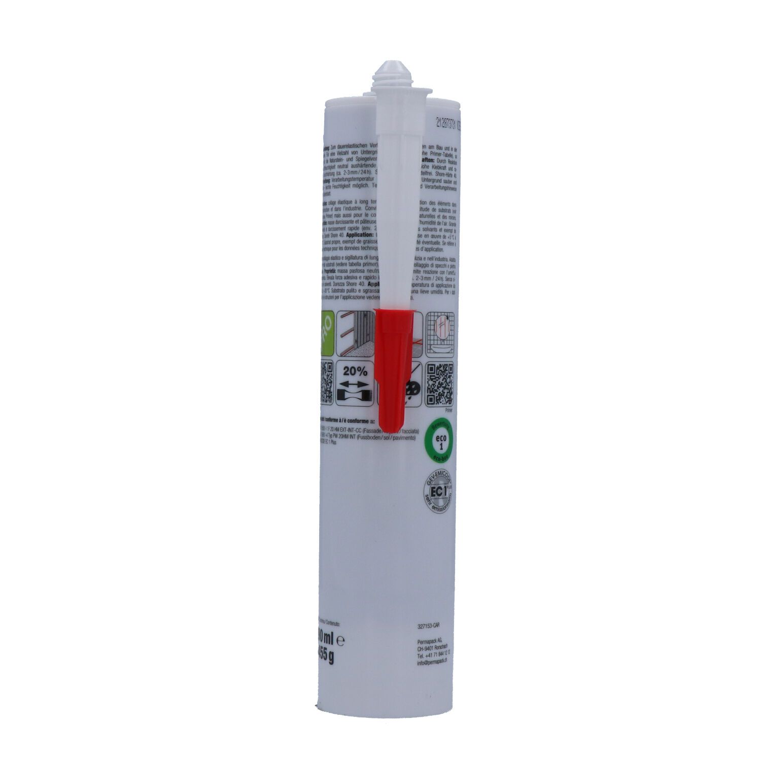 Hybrid adhesive and sealant, pebble grey,