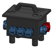 Boîtier de sol mobile type 6200 en butyl-caoutchouc